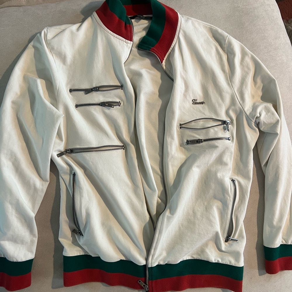 100% authentic vintage Gucci zip up jacket XXL in euro size, Large in US size